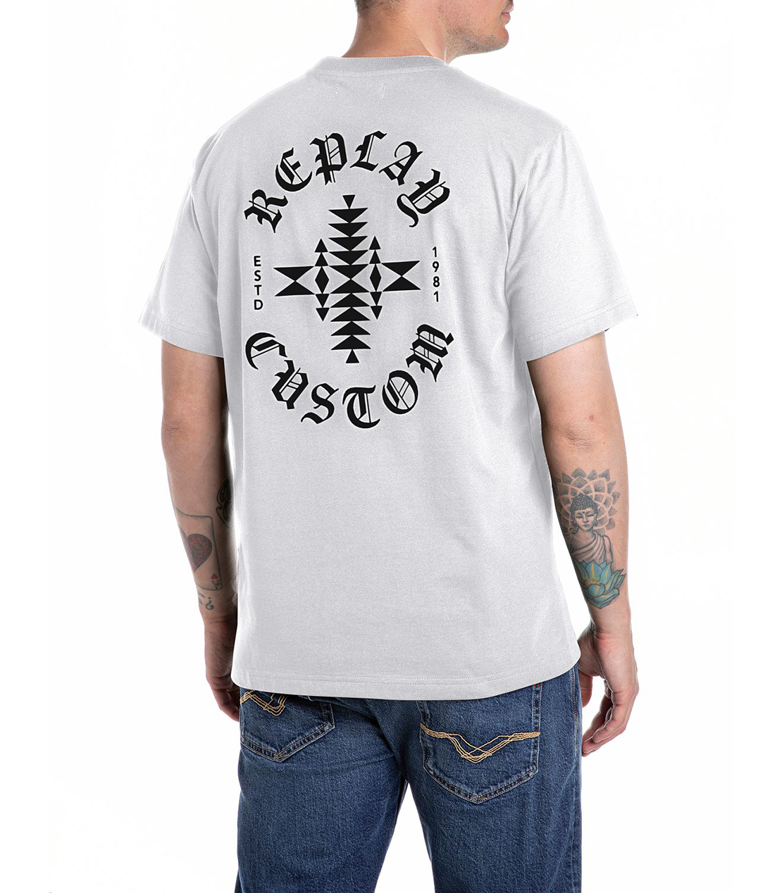 送料込★REPLAY★M3052 Tシャツ コットンジャ－ジープリントTシャツ｜REPLAY リプレイ公式通販